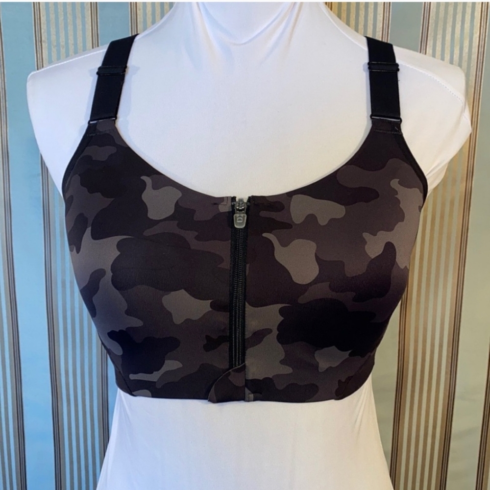 All in Motion Black Camo Sports Bra 34C